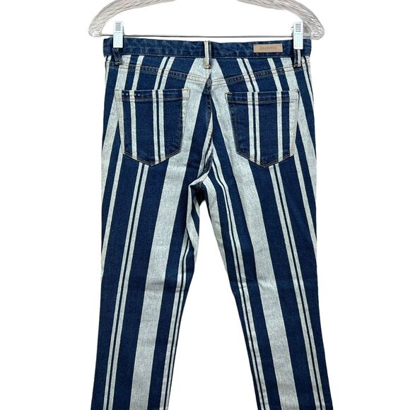 Blank NYC Womens Jeans The Bond Stripped Blue Skinny Stretch 5 Pockets Sz 25‎ - Picture 7 of 8